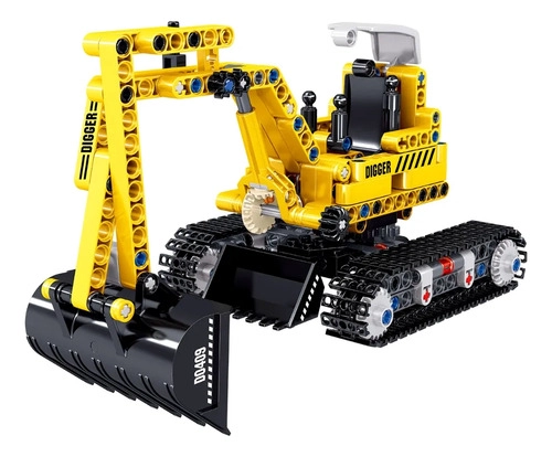 SET DE BLOQUES ARMABLES MODELO EXCAVADORA DE MATERIAL ABS 310 - 1