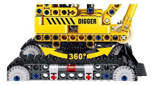 SET DE BLOQUES ARMABLES MODELO EXCAVADORA DE MATERIAL ABS 310 - 3