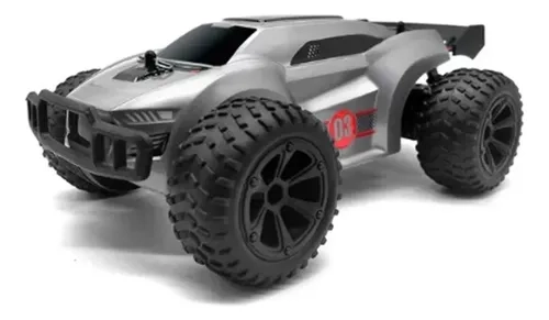 AUTO DE CARRERAS A CONTROL REMOTO ESCALA 1:22 GRIS - 1