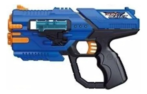 PISTOLA LANZA DARDOS DE ESPUMA BLUE DE 13 PIEZAS AZUL - 1
