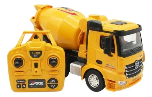 HORMIGONERA DE JUGUETE A CONTROL REMOTO ESCALA 1:18 CON LUZ Y SONIDO - 1