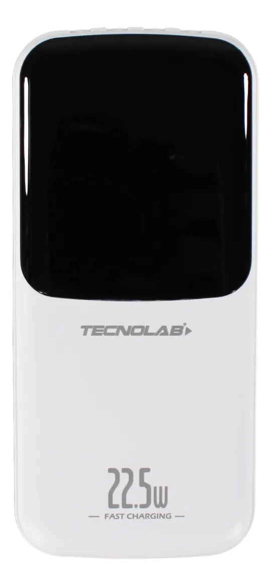 POWERBANK TECNOLAB 25000MAH 22,5W INCLUYE 4 CABLES, BLANCO - 3