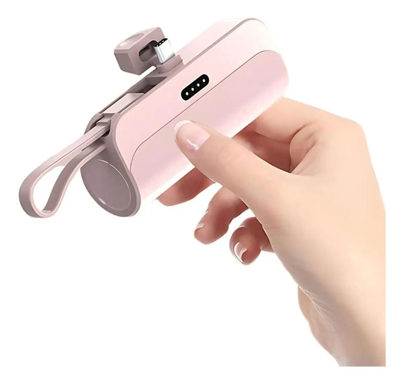 POWER BANK TECNOLAB 10000MAH CARGA RAPIDA TL778P USB-C ROSA IPHONE ROSADO - 3
