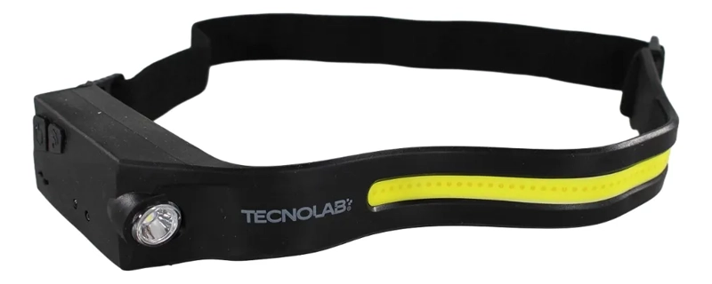 LINTERNA CINTILLO LED RECARGABLE 350LM USB BLANCO NEGRO - 1