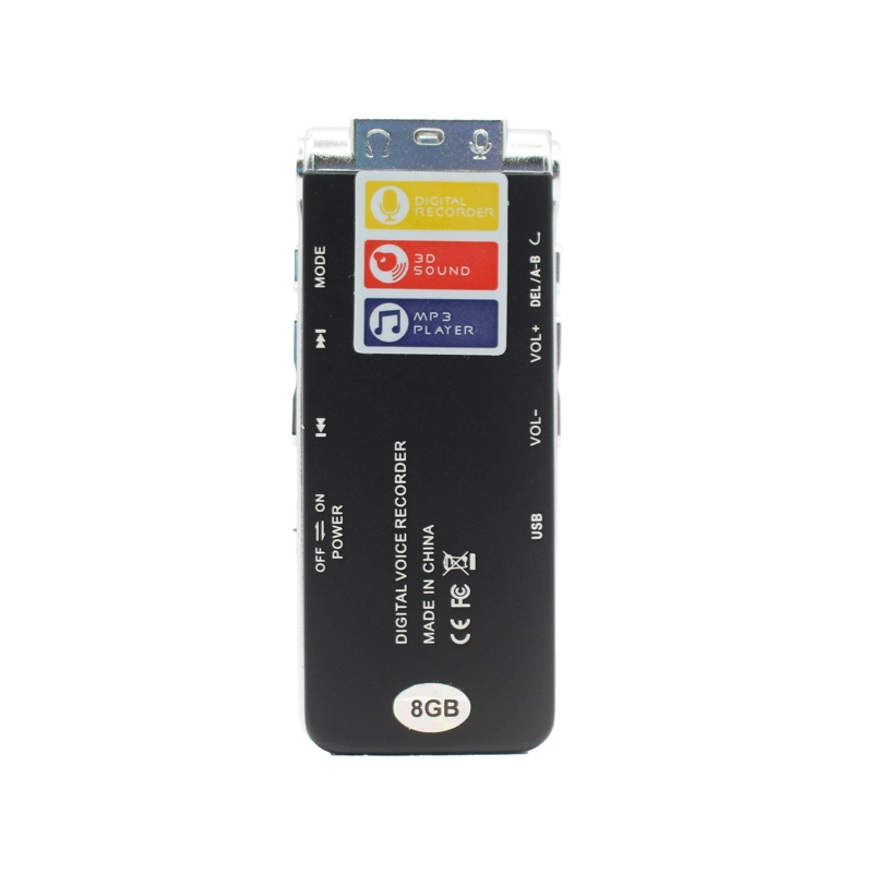 GRABADORA DE VOZ DIGITAL TECNOLAB TL666 8GB MP3 USB NEGRO - 2