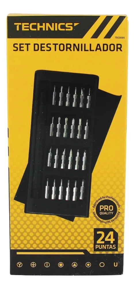 SET DESTORNILLADOR PRECISION 24 PIEZAS TECHNICS - 2
