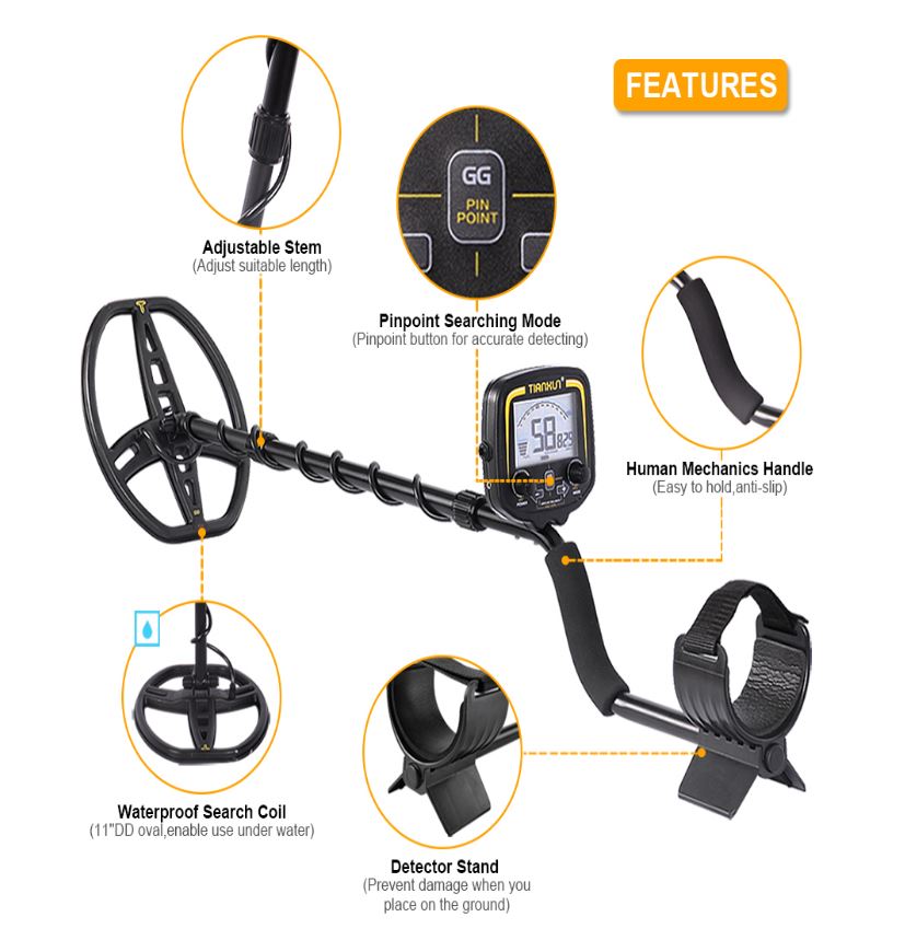 DETECTOR DE METALES TX-850 PROFESIONAL PORTABLE ALTA SENSIBILIDAD - 2