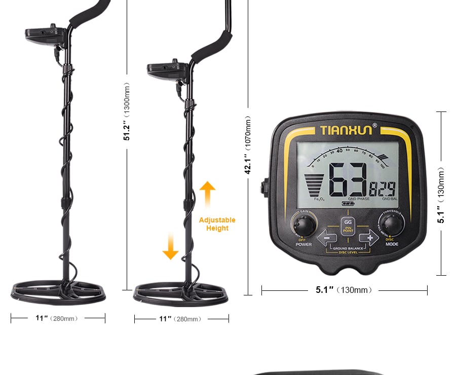 DETECTOR DE METALES TX-850 PROFESIONAL PORTABLE ALTA SENSIBILIDAD - 4