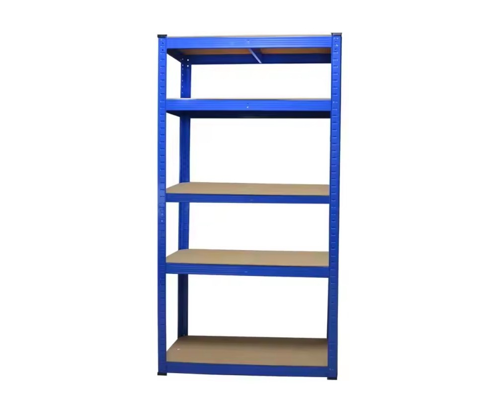 ESTANTE METALICO AZUL 180X90X40CM 5 REPISAS DE MDF AJUSTABLES 175K POR REPISA - 1