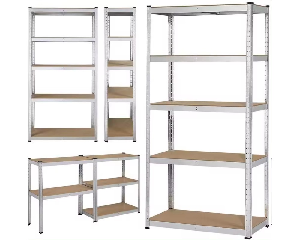 ESTANTE METALICO AZUL 180X90X40CM 5 REPISAS DE MDF AJUSTABLES 175K POR REPISA - 2