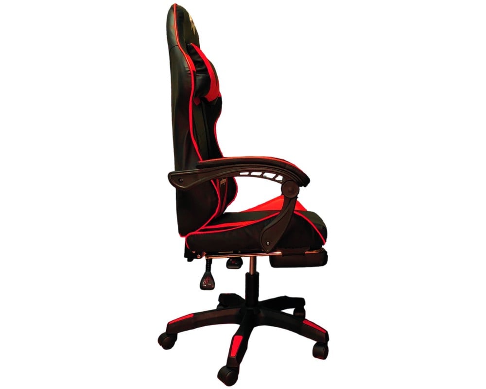 SILLA GAMER PENDRAGON 730-5 NEGRA ROJA RECLINABLE APOYAPIES - 3