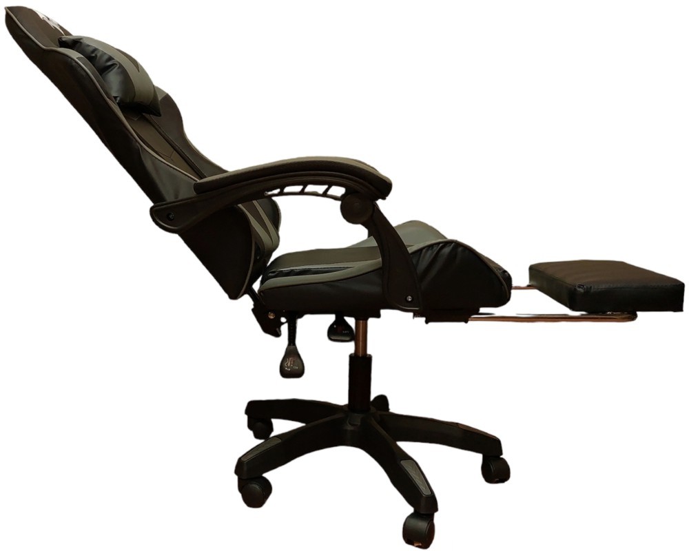 SILLA GAMER PENDRAGON 730-5 NEGRA GRIS RECLINABLE APOYAPIES - 6