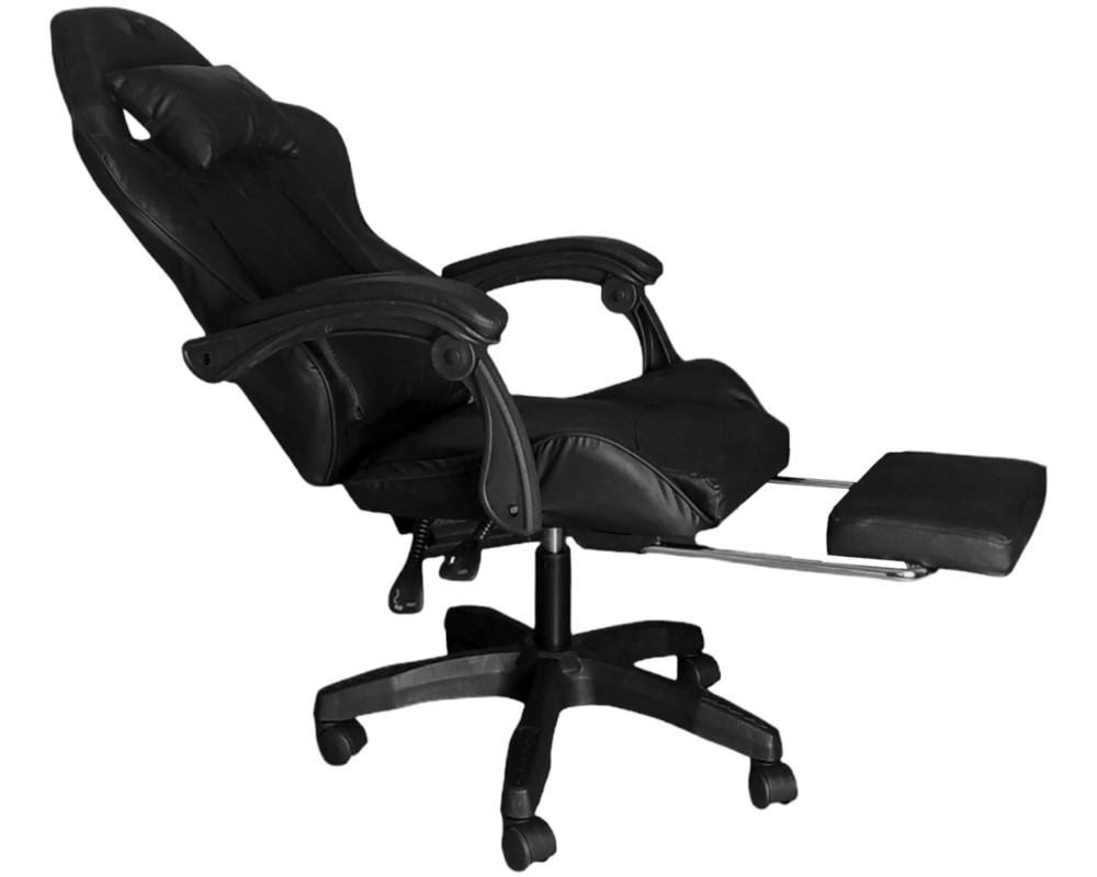 SILLA GAMER PENDRAGON 730-5 NEGRA RECLINABLE APOYAPIES - 5