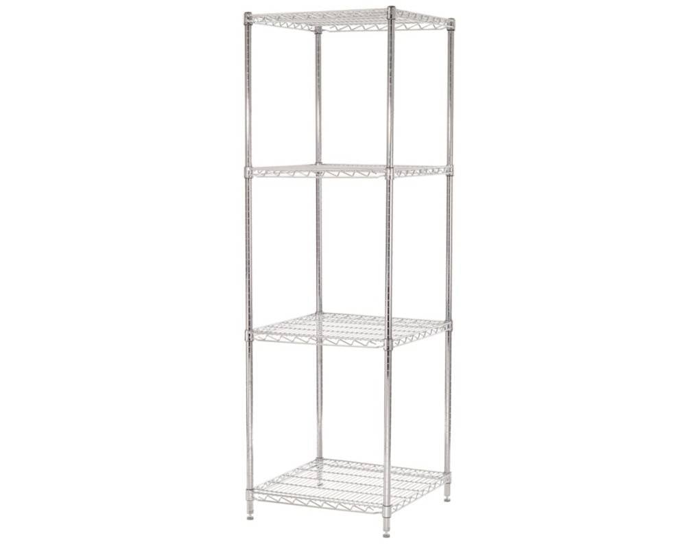 ESTANTE ACERO CROMADO 60X60X180CM 800KG - 4 REPISAS - 1