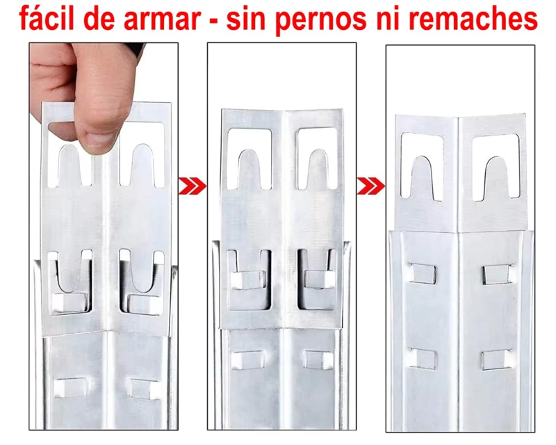 ESTANTE METALICO AZUL 150X70X30CM 5 REPISAS DE MDF AJUSTABLES 100K POR REPISA - 3