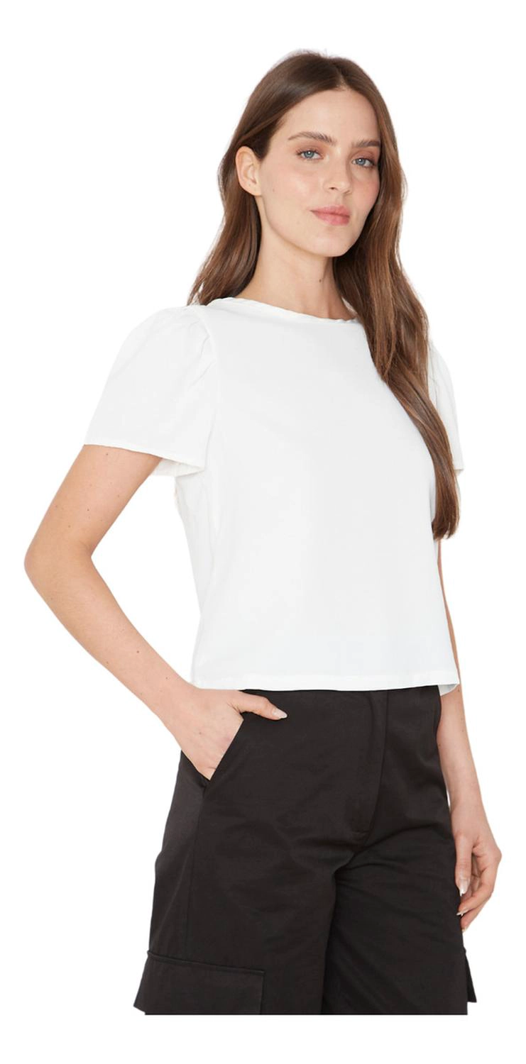 BLUSA OLIVIA II EN COLOR BLANCO JACINTA TIENDA - 2