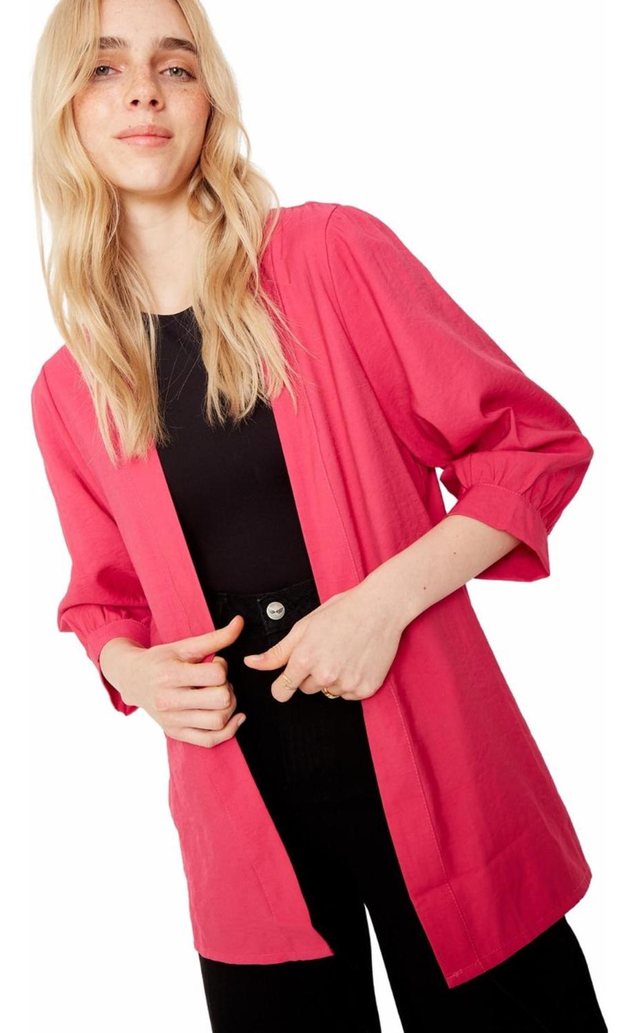 KIMONO EVA CORTO FUCSIA - 5
