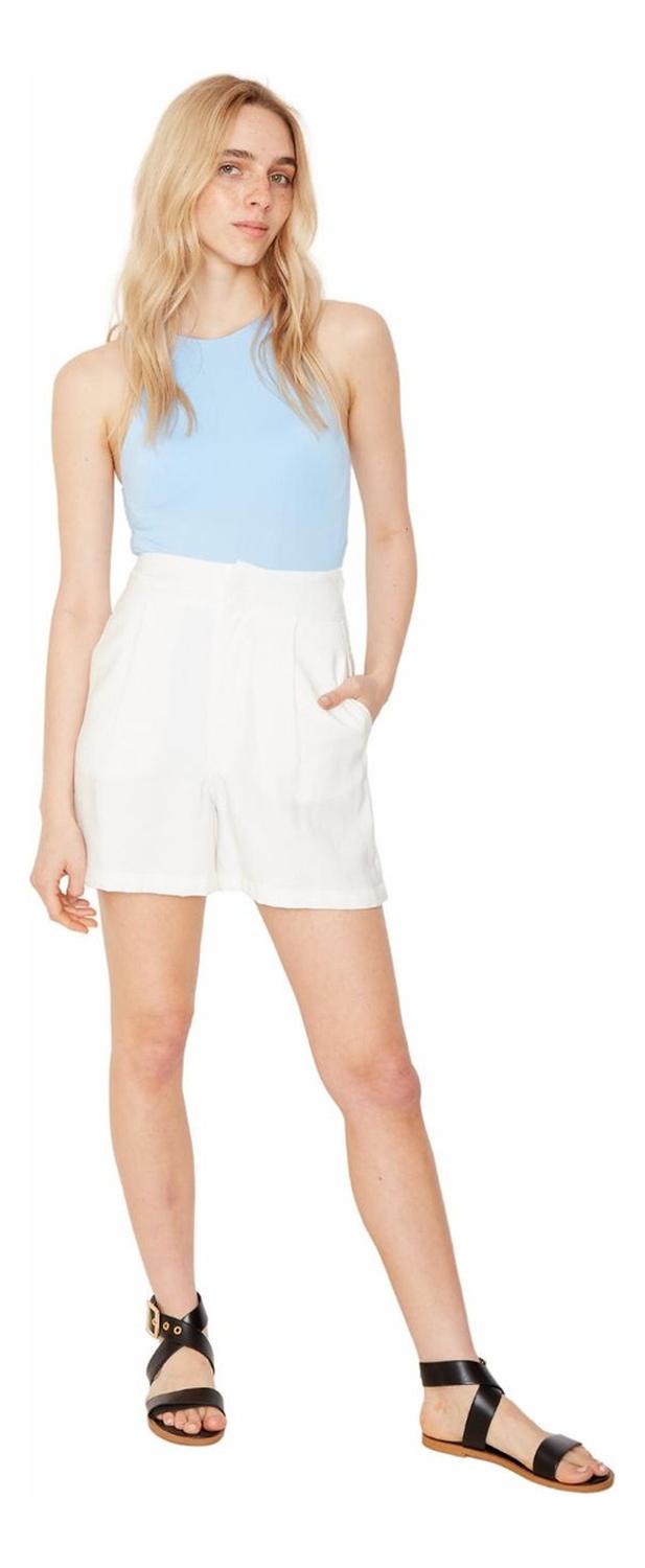 SHORT LAURA BLANCO JACINTA TIENDA - 4