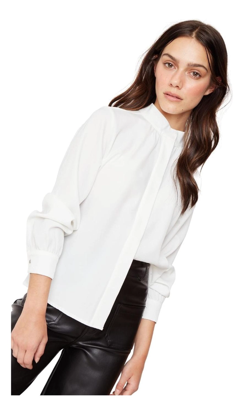 BLUSA MAO EN COLOR BLANCO JACINTA TIENDA - 4