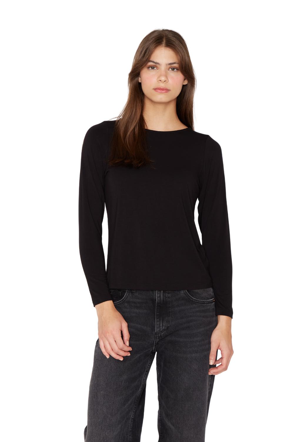 POLERA BIANCA II EN COLOR NEGRO JACINTA TIENDA - 1