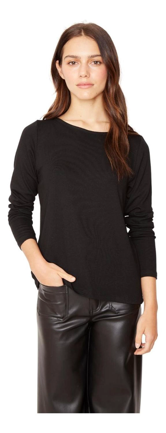 POLERA BIANCA II EN COLOR NEGRO JACINTA TIENDA - 2