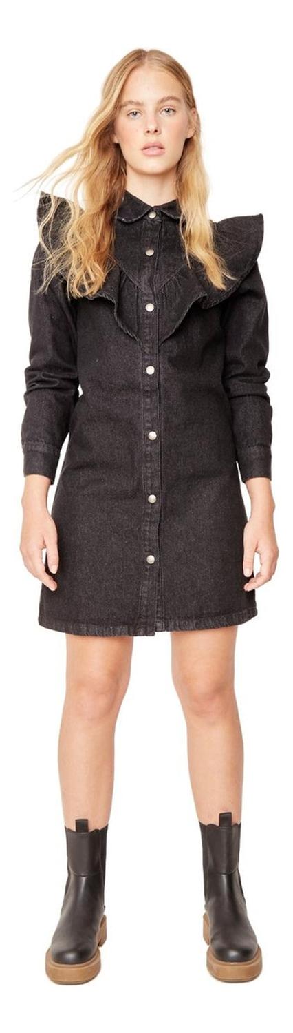 VESTIDO ALGODÓN MUJER JACINTA TIENDA NEGRO HELENA II - 2