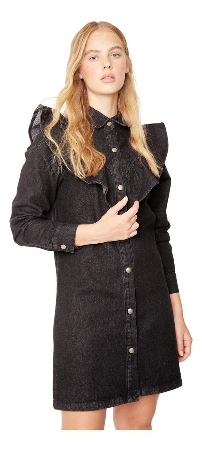 VESTIDO ALGODÓN MUJER JACINTA TIENDA NEGRO HELENA II - 3