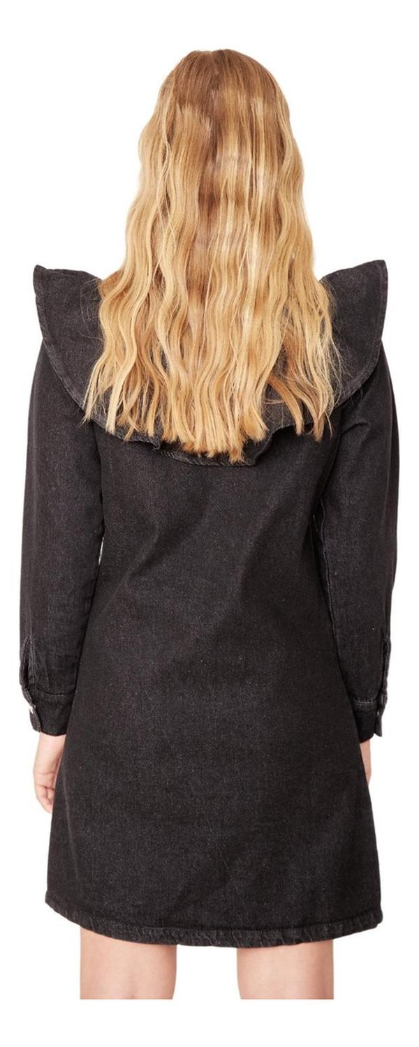 VESTIDO ALGODÓN MUJER JACINTA TIENDA NEGRO HELENA II - 4