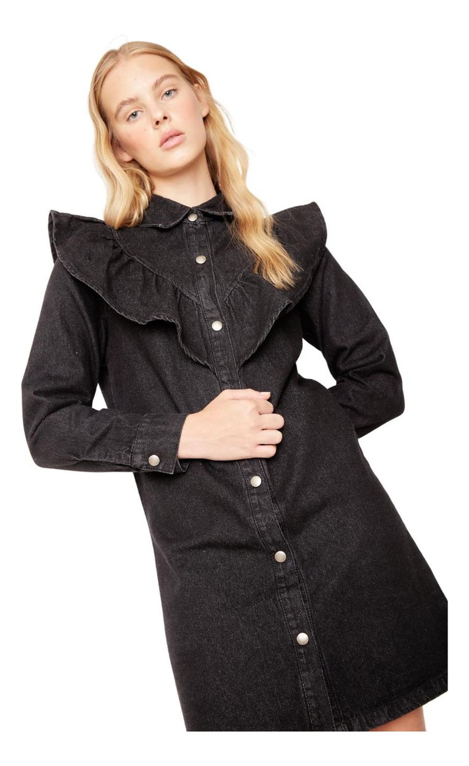 VESTIDO ALGODÓN MUJER JACINTA TIENDA NEGRO HELENA II - 5