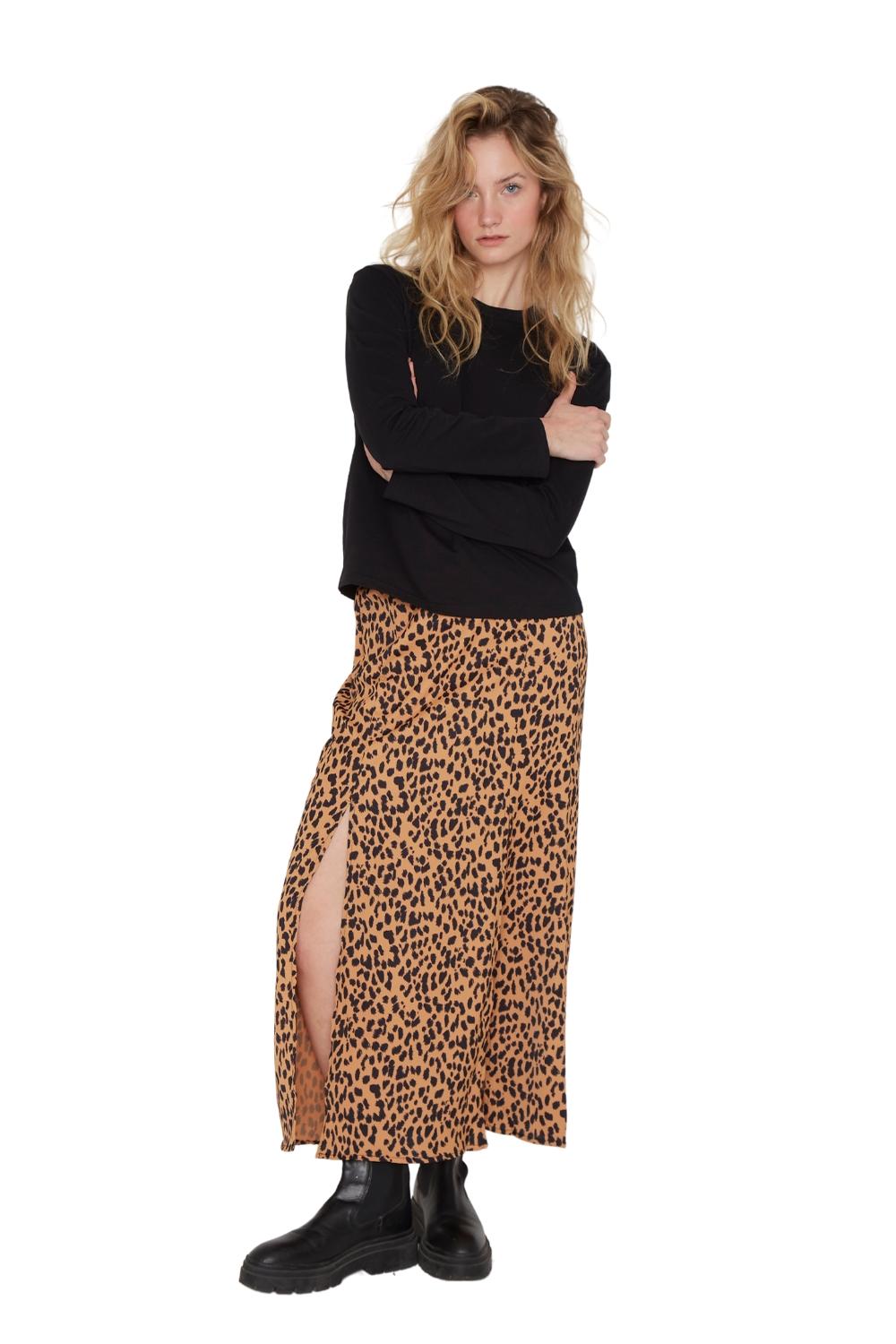FALDA JANE MIDI II ANIMAL PRINT JACINTA TIENDA - 2