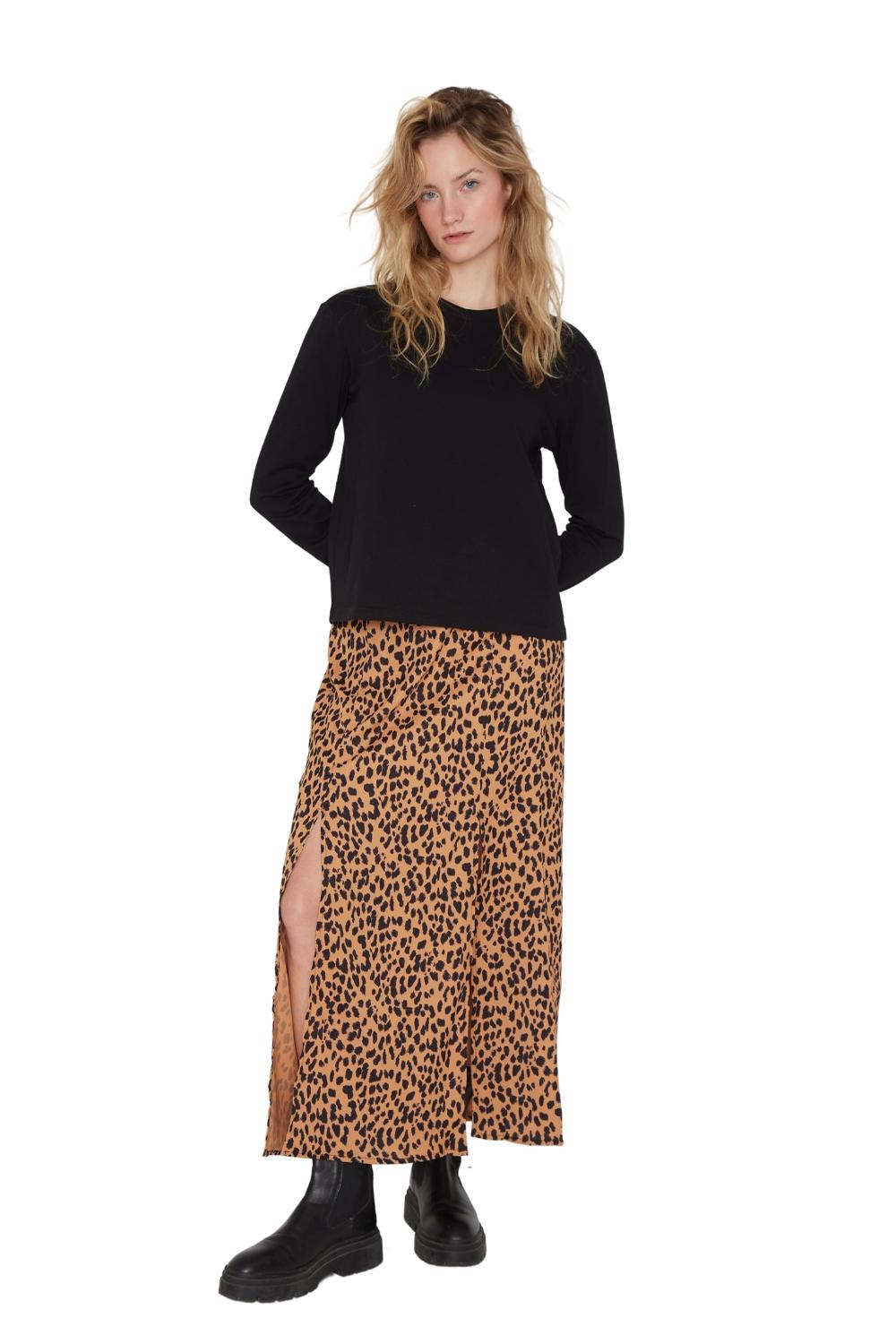 FALDA JANE MIDI II ANIMAL PRINT JACINTA TIENDA - 4
