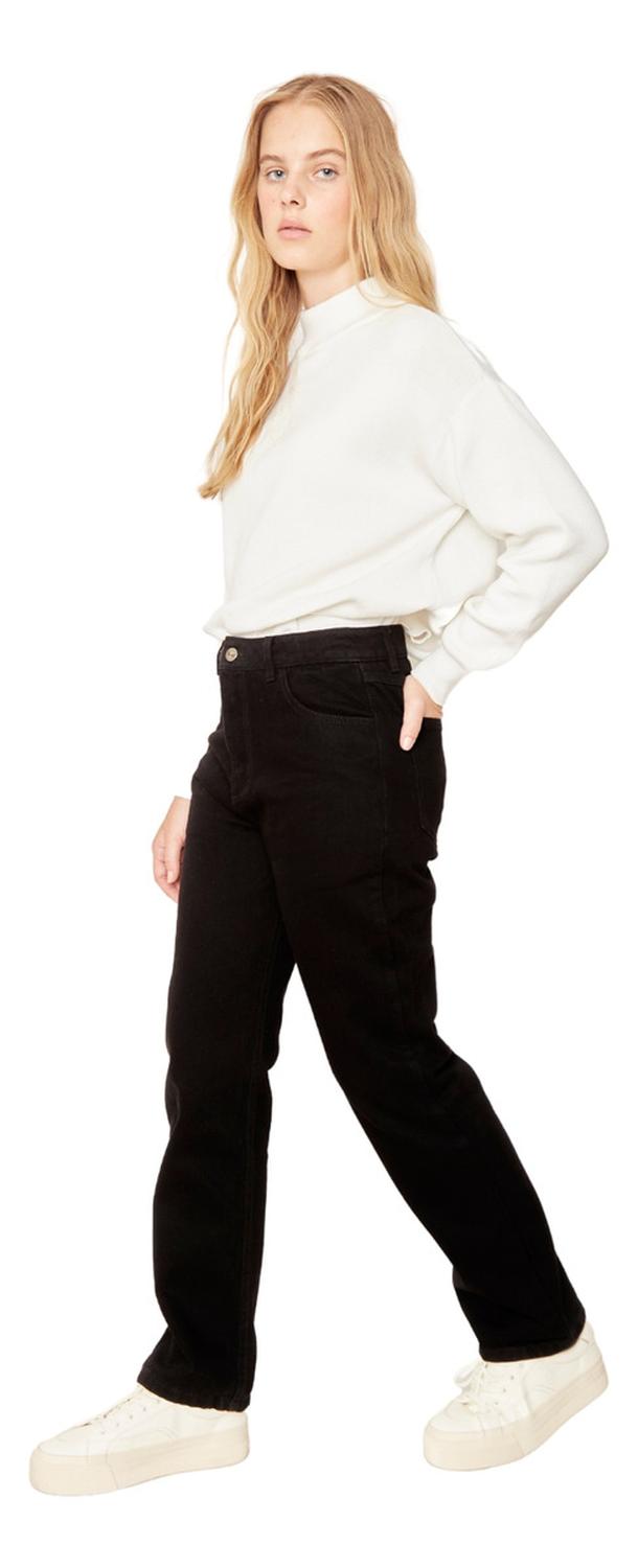 JEANS ALGODÓN MUJER JACINTA TIENDA NEGRO TAYLOR - 3