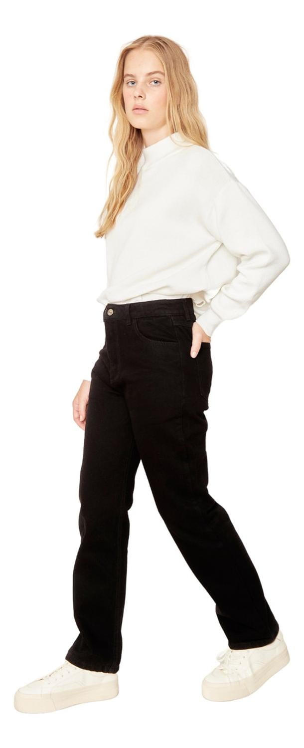 JEANS ALGODÓN MUJER JACINTA TIENDA NEGRO TAYLOR - 3