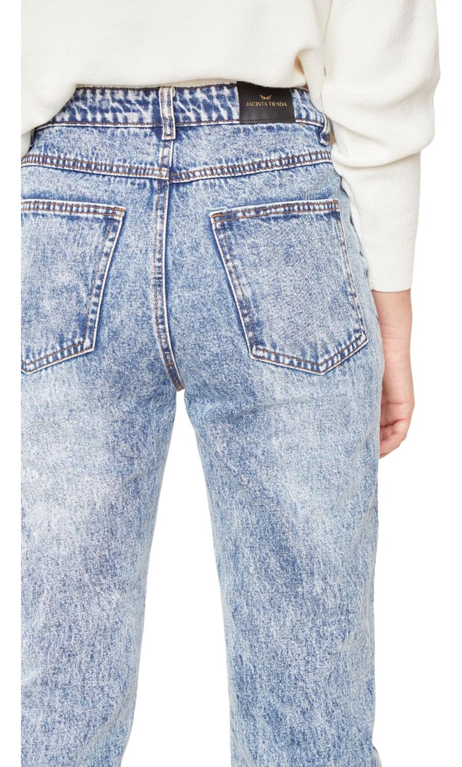 JEANS ALGODÓN MUJER JACINTA TIENDA AZUL TAYLOR - 5