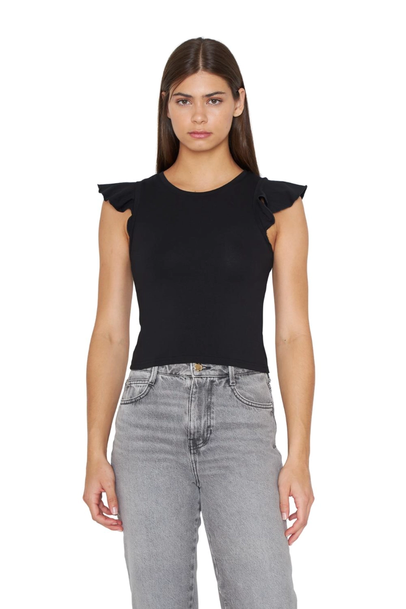 POLERA GRACIA ALITAS III EN COLOR NEGRO JACINTA TIENDA - 1