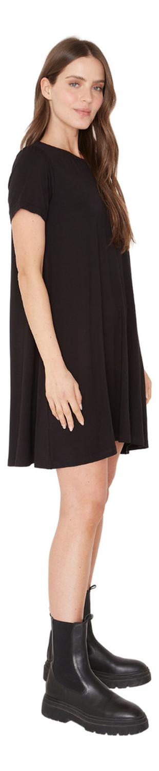 VESTIDO MUJER JACINTA TIENDA NEGRO BIANCA MANGA CORTA II - 3