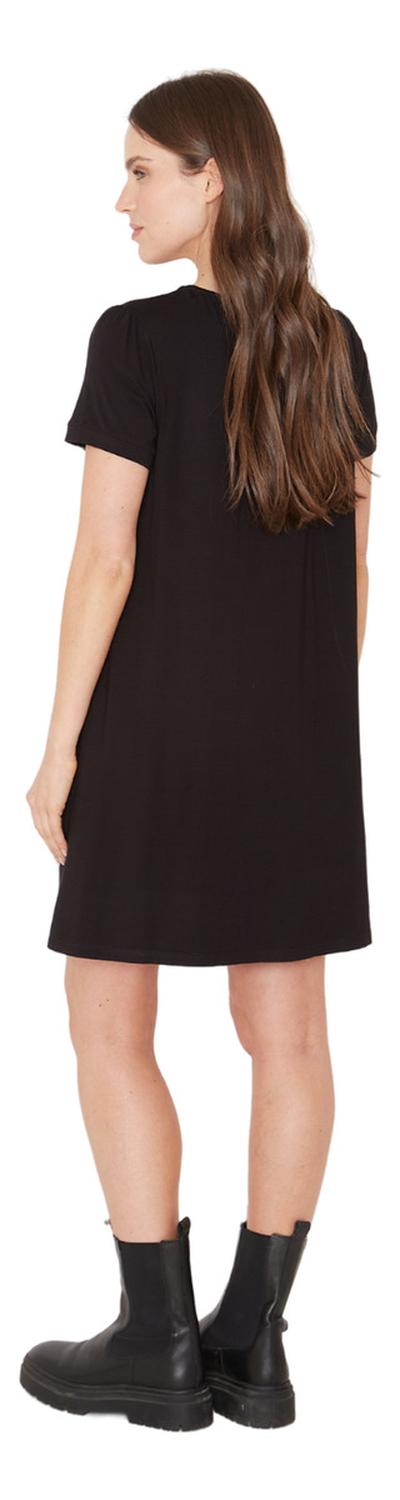VESTIDO MUJER JACINTA TIENDA NEGRO BIANCA MANGA CORTA II - 4