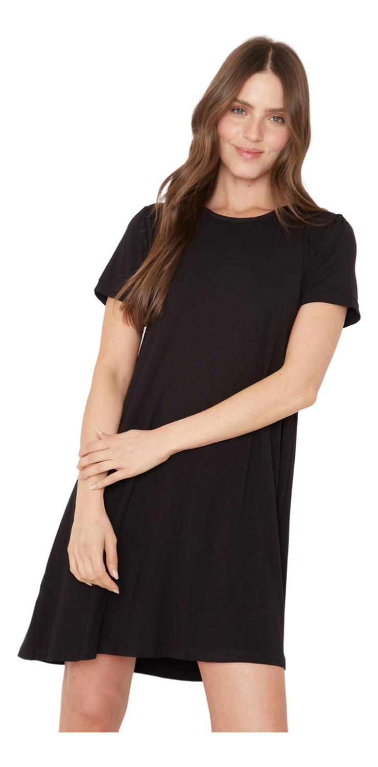 VESTIDO MUJER JACINTA TIENDA NEGRO BIANCA MANGA CORTA II - 6