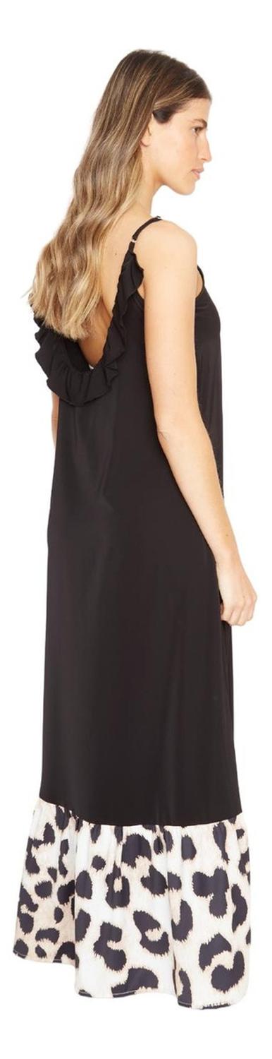 VESTIDO MUJER JACINTA TIENDA NEGRO LIBRA III PRINT - 3