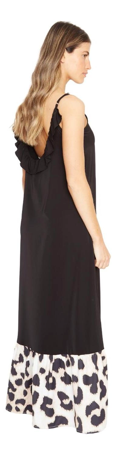 VESTIDO MUJER JACINTA TIENDA NEGRO LIBRA III PRINT - 3