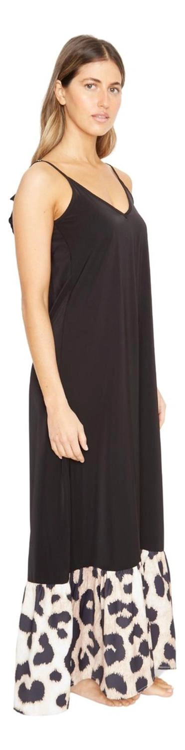VESTIDO MUJER JACINTA TIENDA NEGRO LIBRA III PRINT - 4