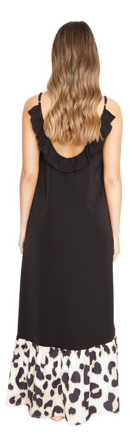 VESTIDO MUJER JACINTA TIENDA NEGRO LIBRA III PRINT - 5