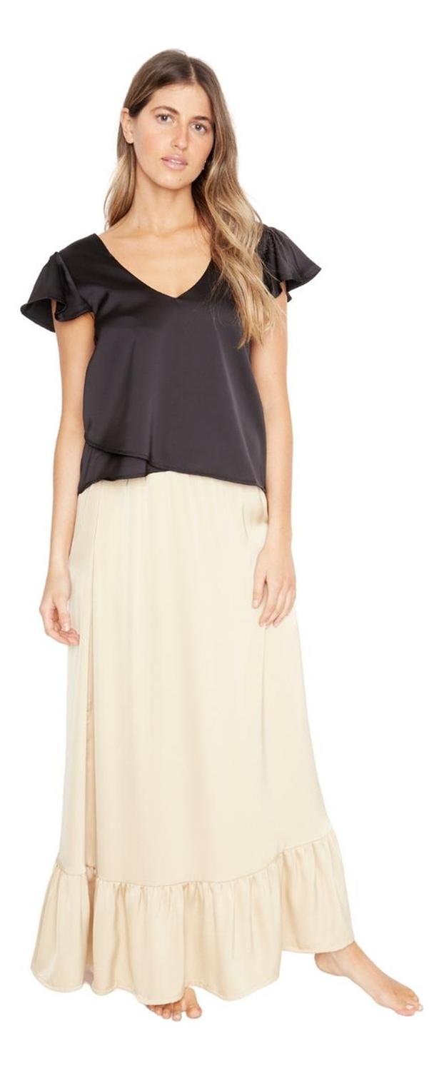 FALDA MUJER JACINTA TIENDA DORADA ANA SATIN - 5
