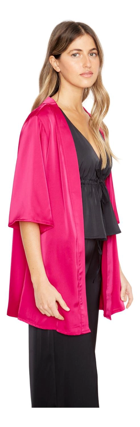 KIMONO LIS SATIN FUCSIA JACINTA TIENDA - 3