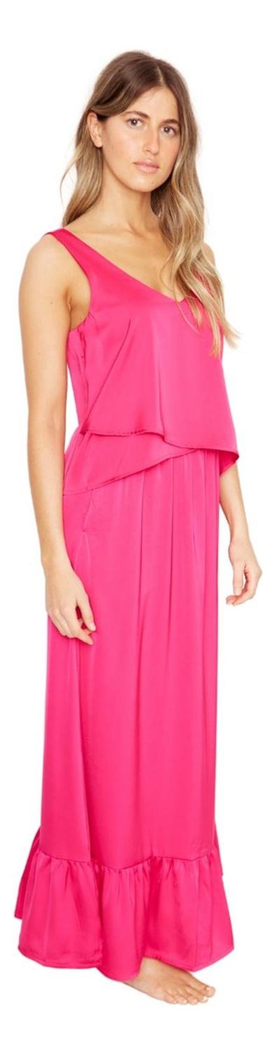 FALDA ANA SATIN FUCSIA JACINTA TIENDA - 4