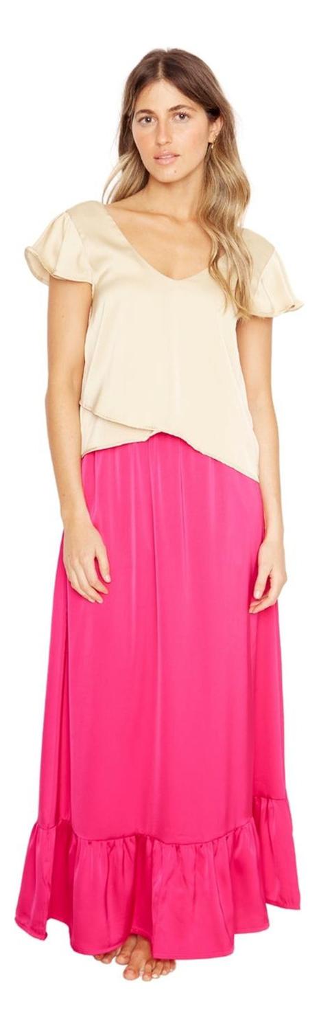 FALDA ANA SATIN FUCSIA JACINTA TIENDA - 6