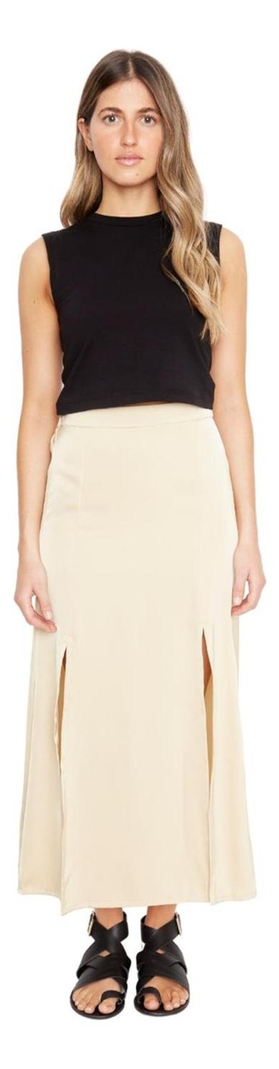 FALDA MUJER JACINTA TIENDA DORADA JANE SATIN - 2