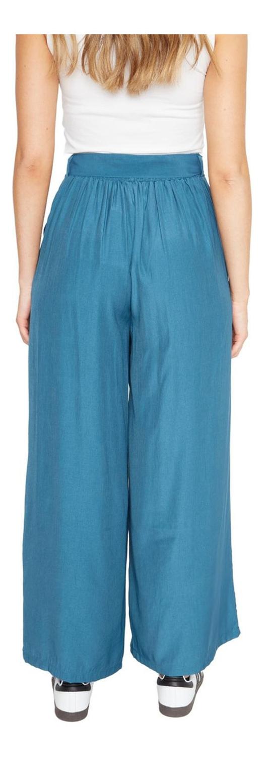 PANTALÓN MUJER JACINTA TIENDA PETROLEO GRETA LARGO III PETRÓLEO - 5