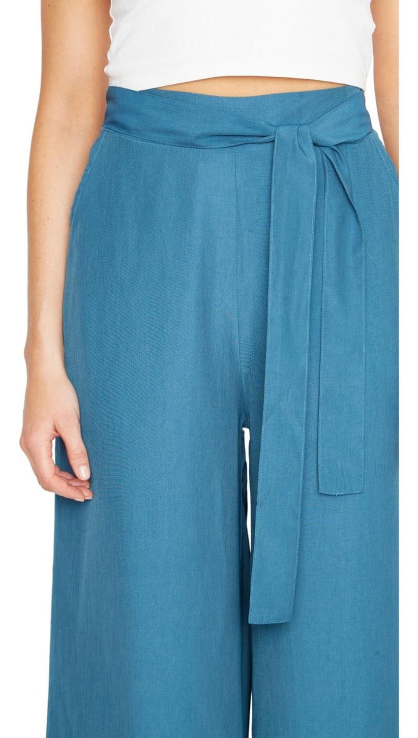 PANTALÓN MUJER JACINTA TIENDA PETROLEO GRETA LARGO III PETRÓLEO - 7