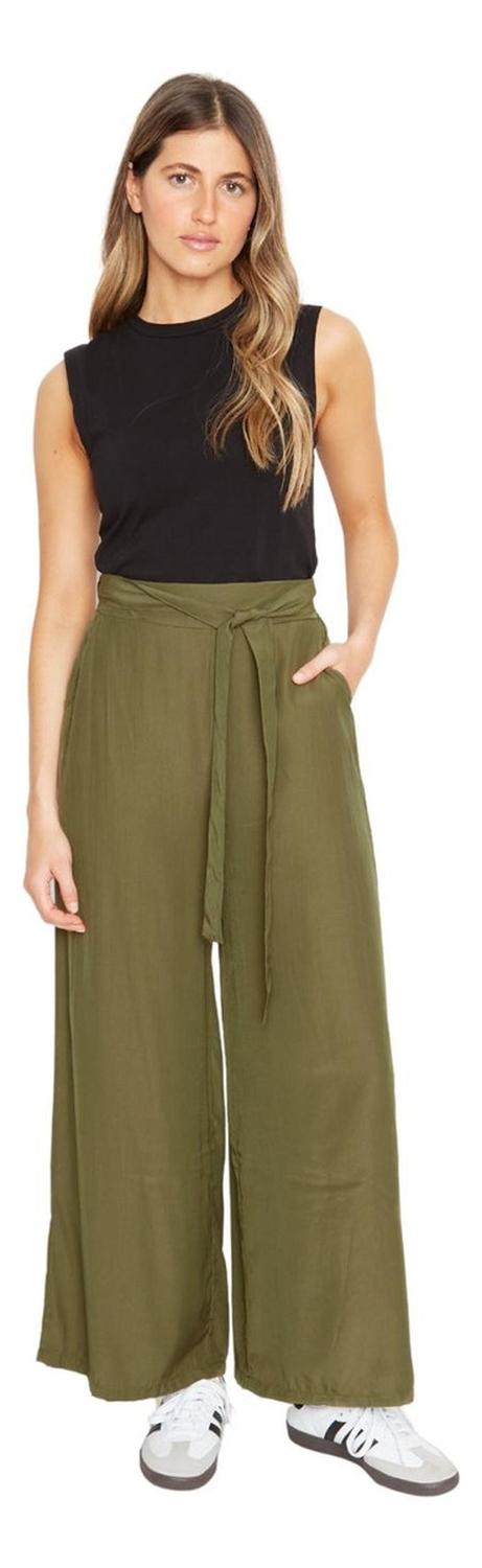 PANTALÓN MUJER JACINTA TIENDA VERDE GRETA LARGO III - 1